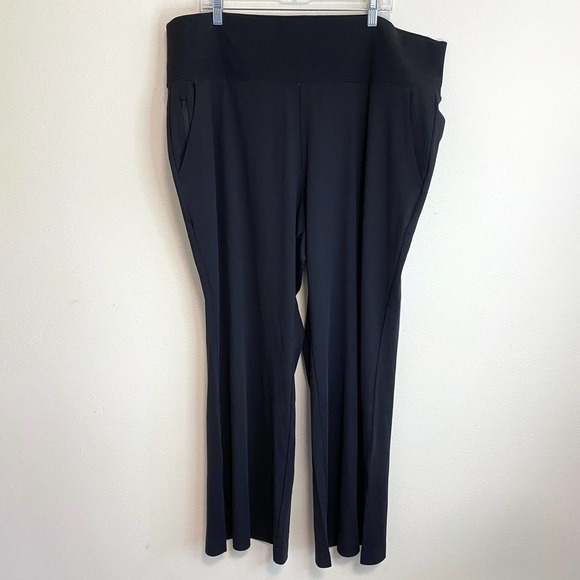ATHLETA Venice Flare Pant Wide Leg Black Size 2X - Picture 2 of 10